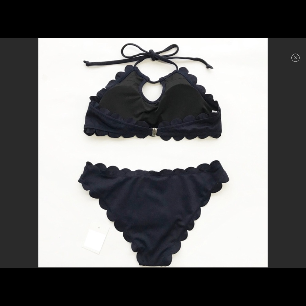 🏖👙🏖Navy Bikini with Scalloped edge🏖👙🏖 - Picture 2 of 5
